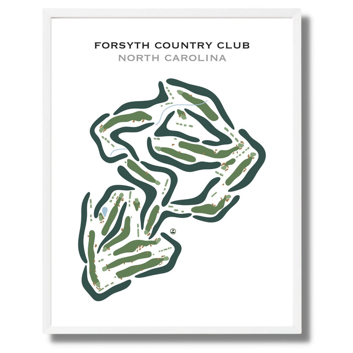 Forsyth Country Club, North Carolina - Printed Golf Courses