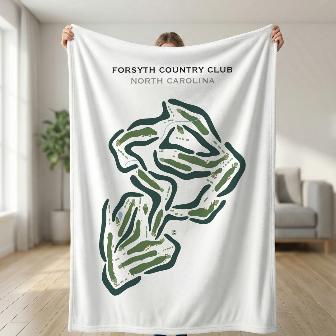 Forsyth Country Club, North Carolina - Printed Golf Courses