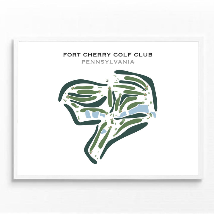 Fort Cherry Golf Club, Pennsylvania - Printed Golf Course