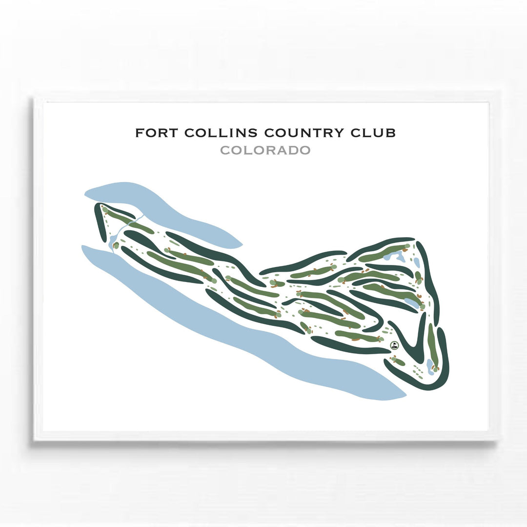 Fort Collins Country Club, Colorado - Printed Golf Courses