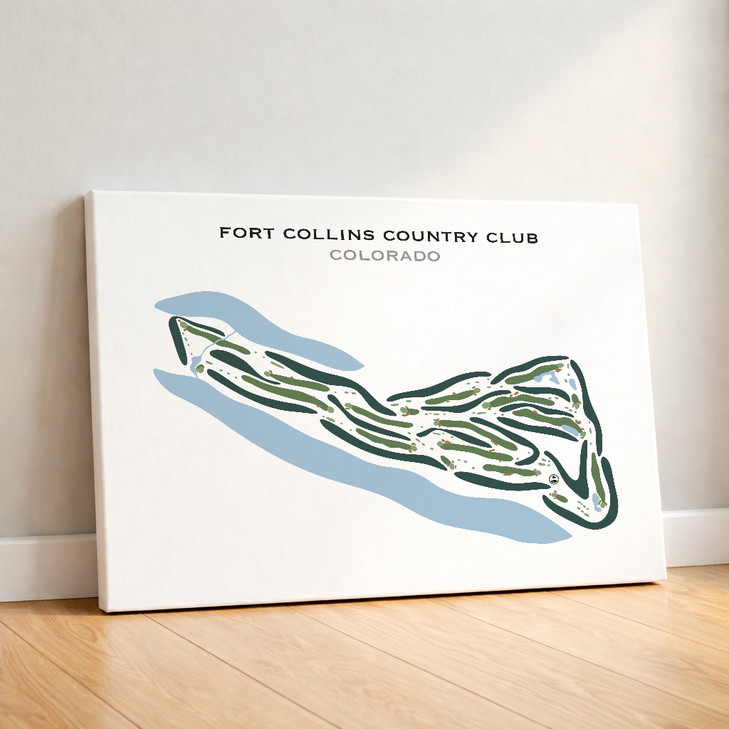 Fort Collins Country Club, Colorado - Printed Golf Courses