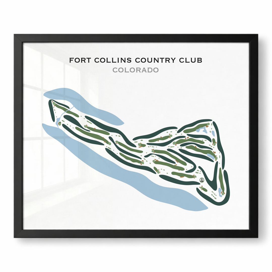 Fort Collins Country Club, Colorado - Printed Golf Courses