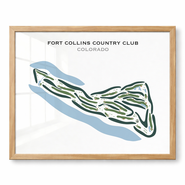 Fort Collins Country Club, Colorado - Printed Golf Courses