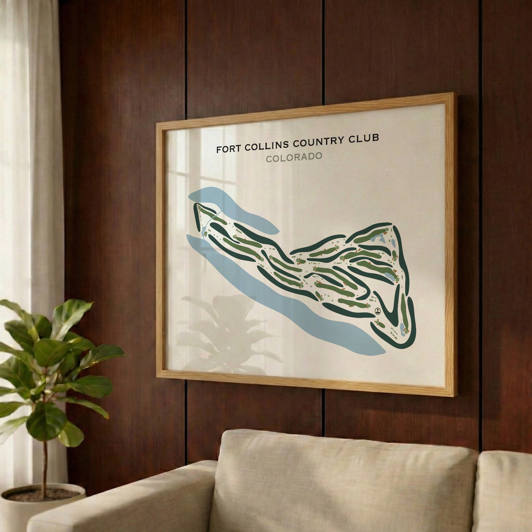 Fort Collins Country Club, Colorado - Printed Golf Courses