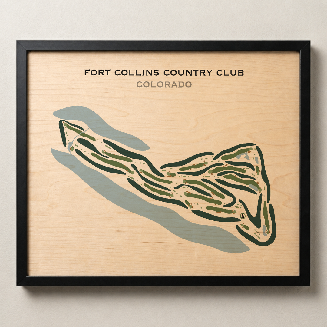 Fort Collins Country Club, Colorado - Printed Golf Courses