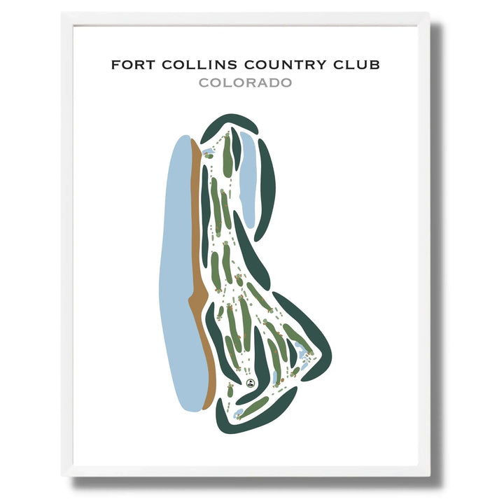 Fort Collins Country Club, Colorado - Printed Golf Courses