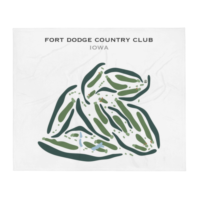 Fort Dodge Country Club, Iowa - Printed Golf Courses