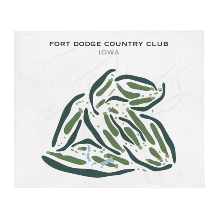 Fort Dodge Country Club, Iowa - Printed Golf Courses