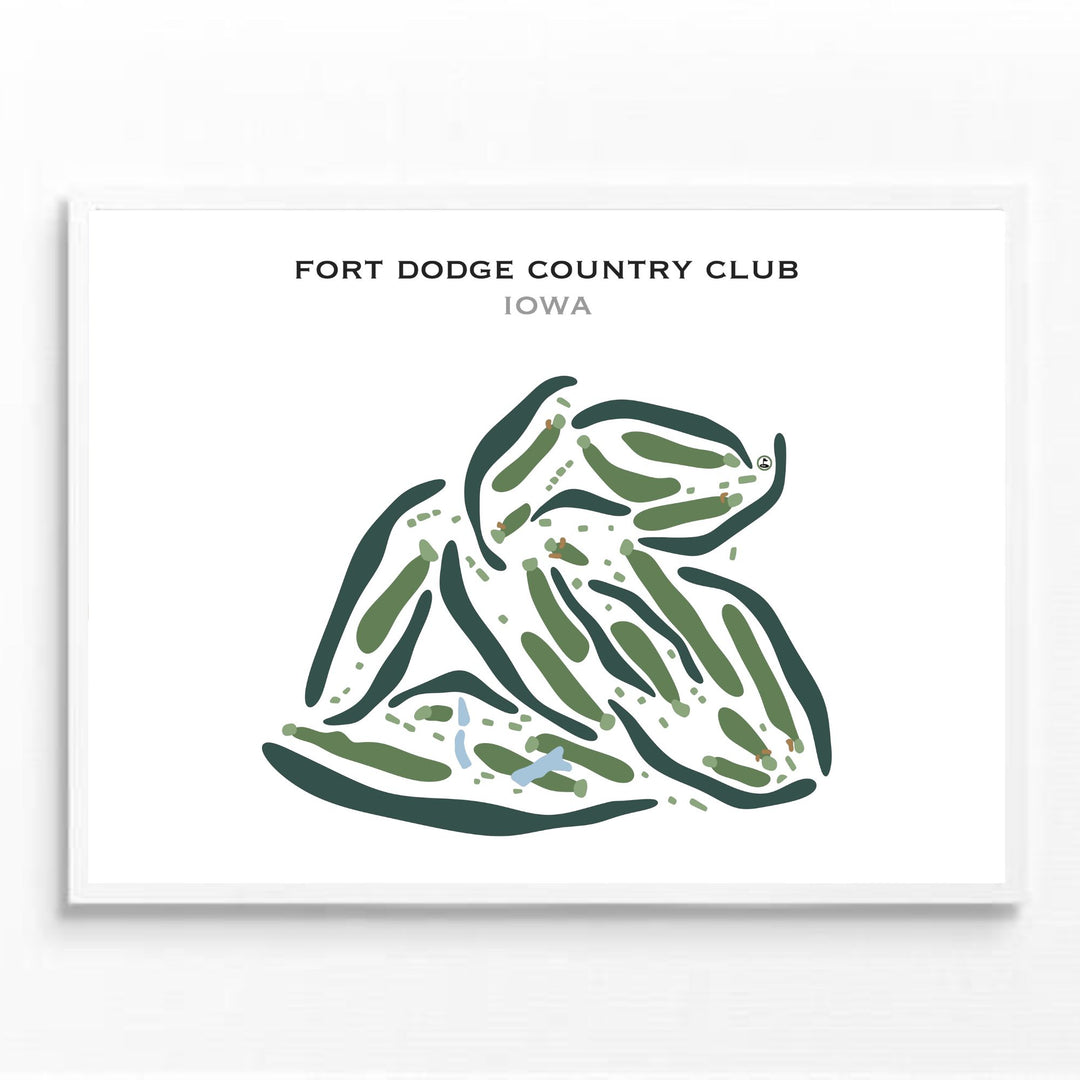 Fort Dodge Country Club, Iowa - Printed Golf Courses