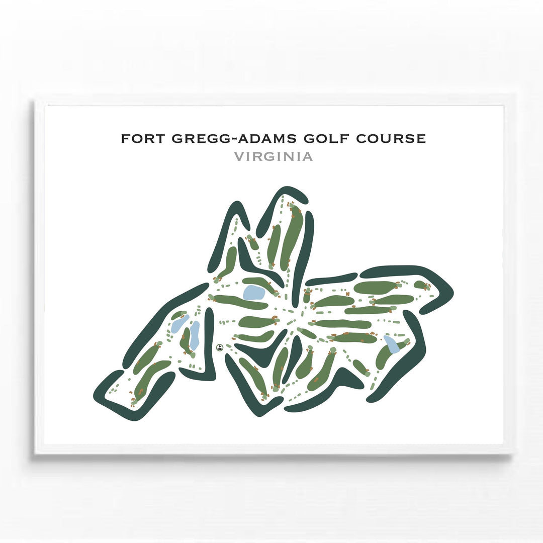 Fort Gregg-Adams Golf Course, Virginia - Printed Golf Courses