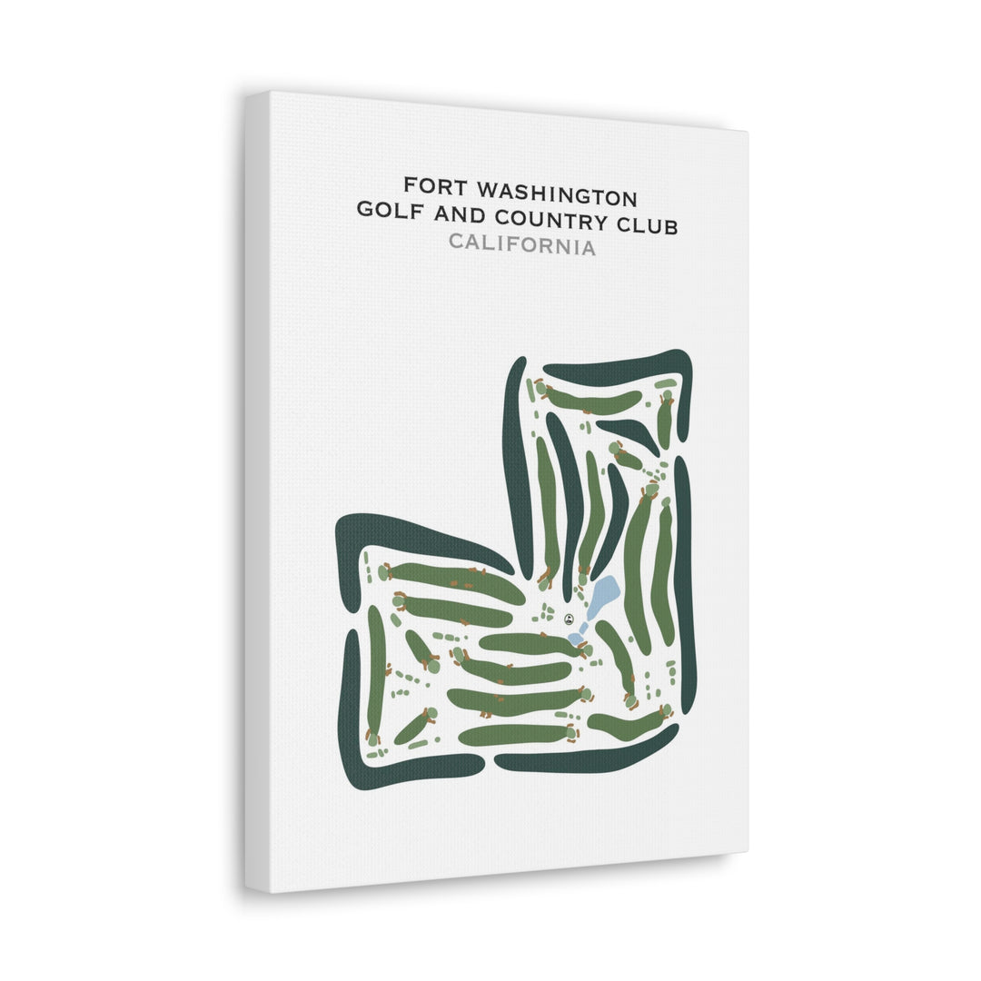 Fort Washington Golf & Country Club, California - Printed Golf Courses