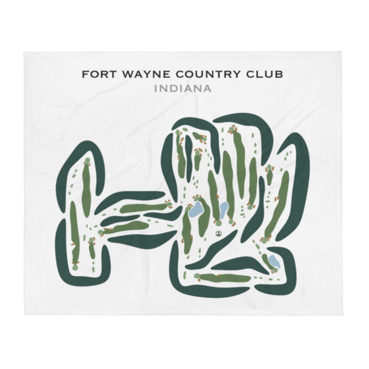 Fort Wayne Country Club, Indiana - Printed Golf Courses