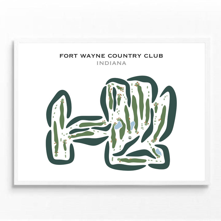 Fort Wayne Country Club, Indiana - Printed Golf Courses