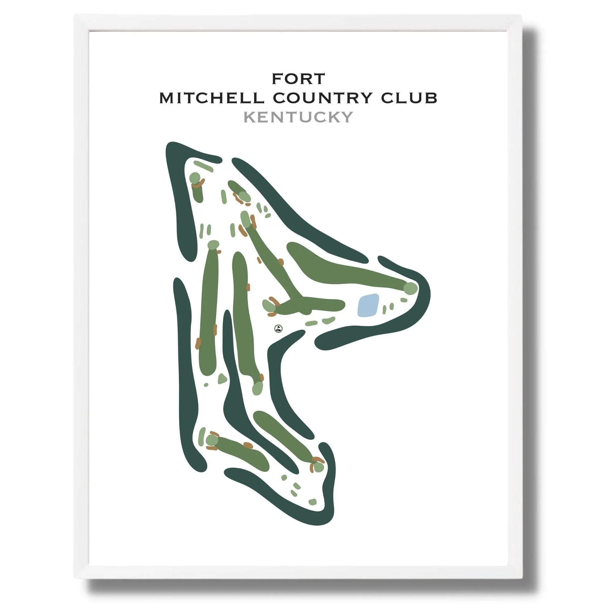 Buy the best printed golf course Fort Mitchell Country Club, Kentucky