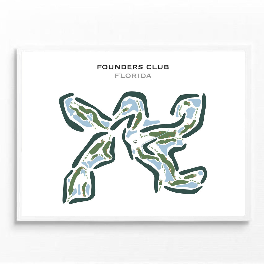 Founders Golf Club, Florida - Printed Golf Courses