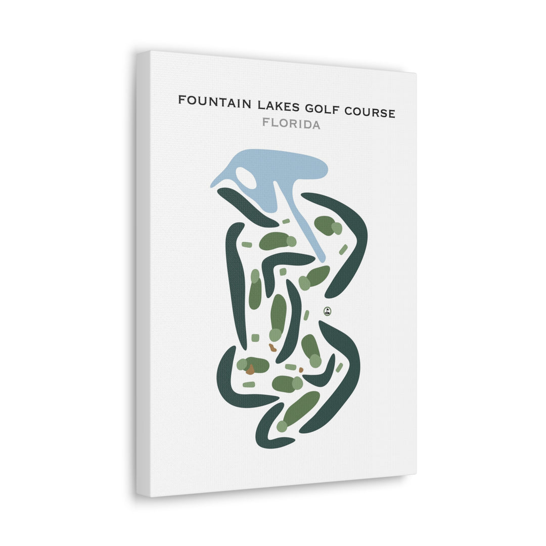 Fountain Lakes Golf Course, Florida - Printed Golf Courses