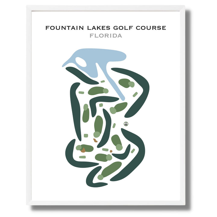 Fountain Lakes Golf Course, Florida - Printed Golf Courses