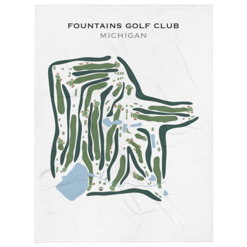 Fountains Golf Club, Michigan - Printed Golf Course