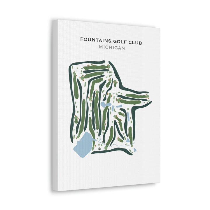 Fountains Golf Club, Michigan - Printed Golf Course