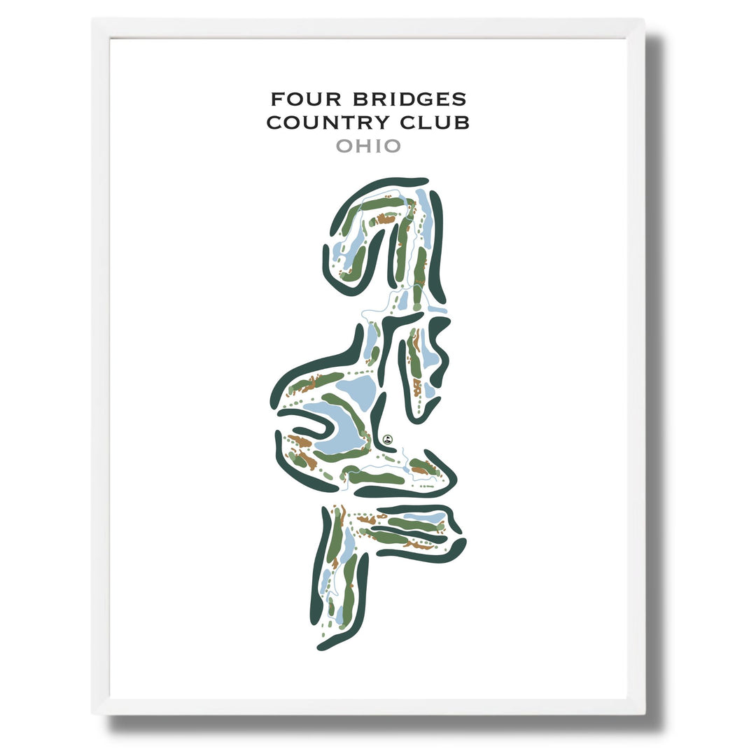 Four Bridges Country Club, Ohio - Printed Golf Courses