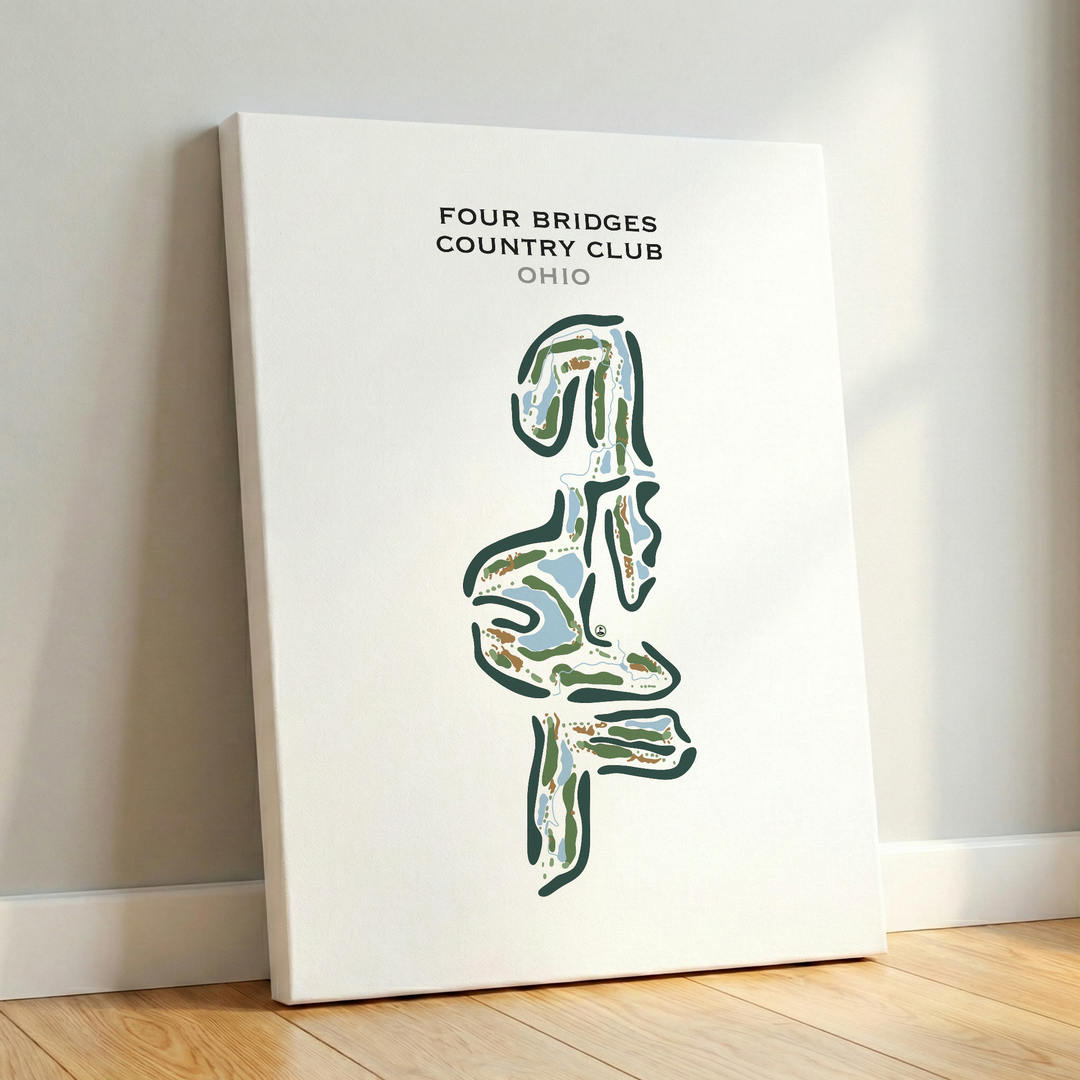 Four Bridges Country Club, Ohio - Printed Golf Courses