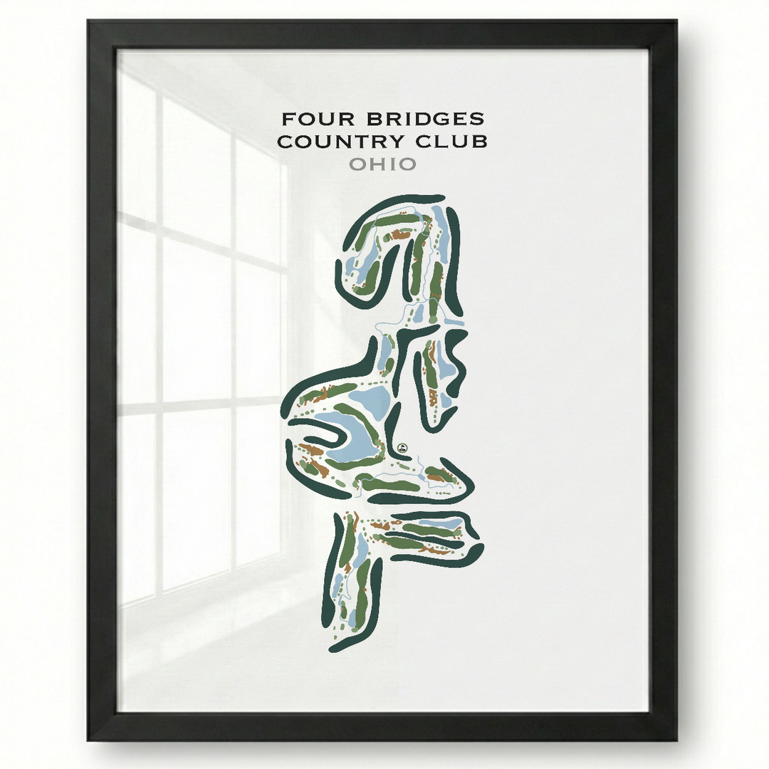 Four Bridges Country Club, Ohio - Printed Golf Courses