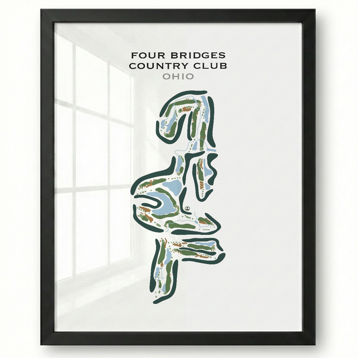 Four Bridges Country Club, Ohio - Printed Golf Courses