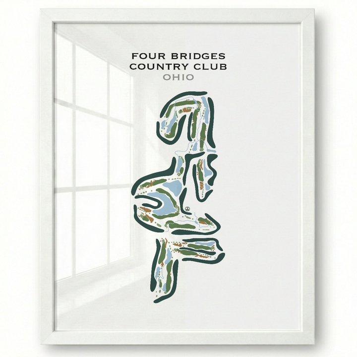 Four Bridges Country Club, Ohio - Printed Golf Courses