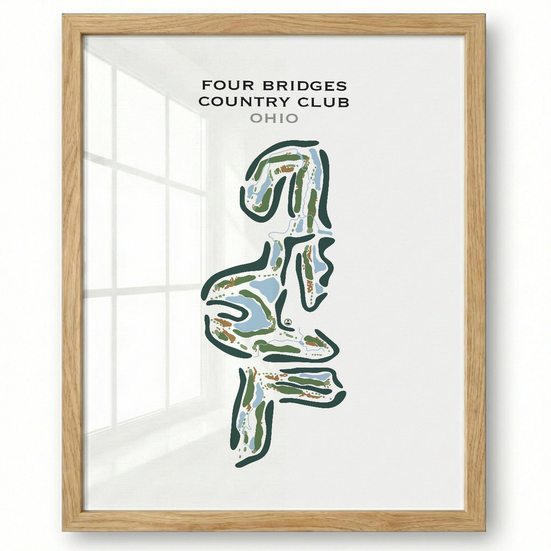 Four Bridges Country Club, Ohio - Printed Golf Courses