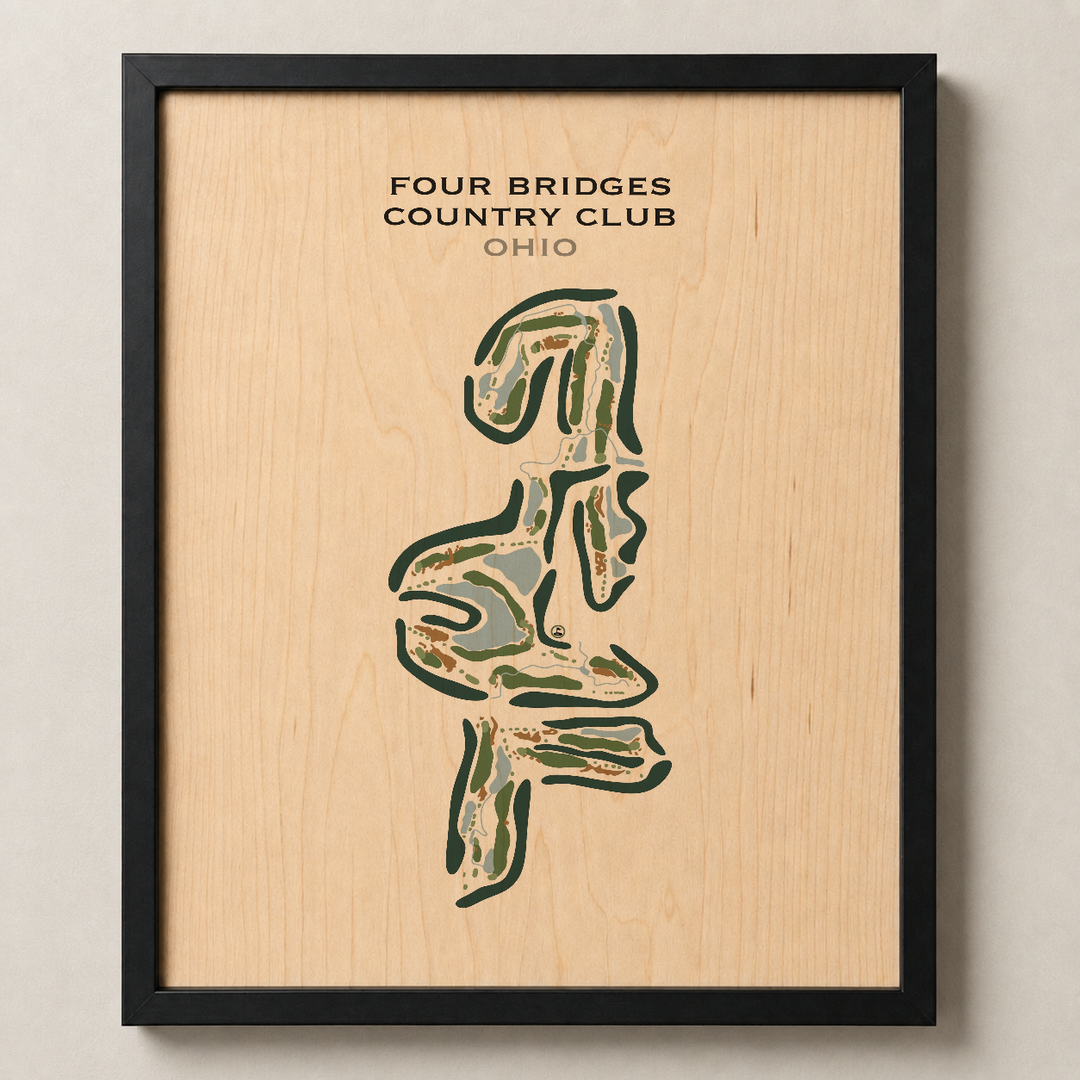 Four Bridges Country Club, Ohio - Printed Golf Courses