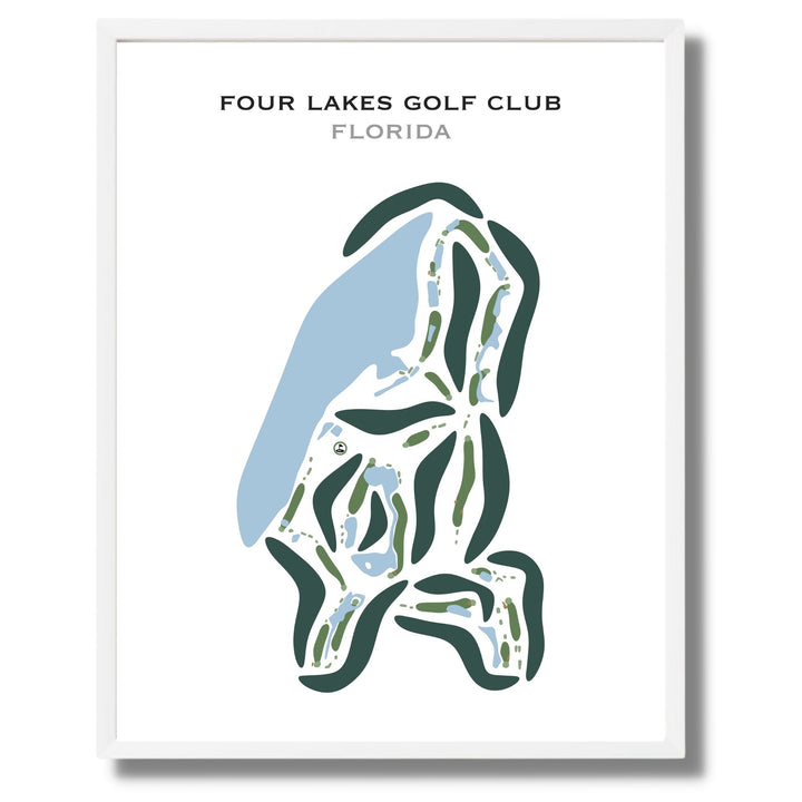 Four Lakes Golf Club, Florida - Printed Golf Courses