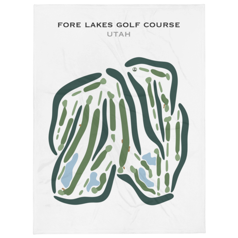 Fore Lakes Golf Course, Taylorsville Utah - Printed Golf Courses