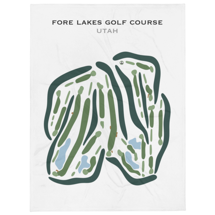 Fore Lakes Golf Course, Taylorsville Utah - Printed Golf Courses