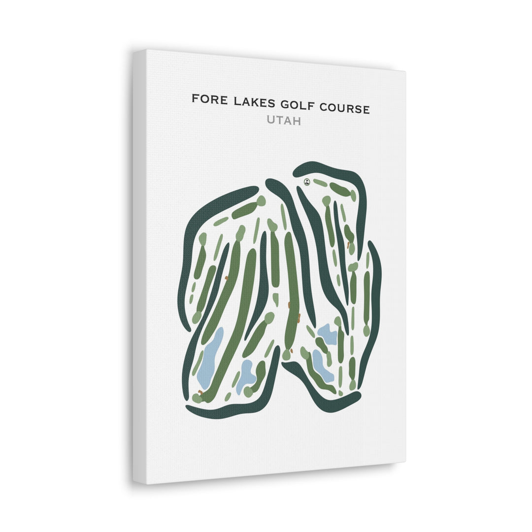 Fore Lakes Golf Course, Taylorsville Utah - Printed Golf Courses