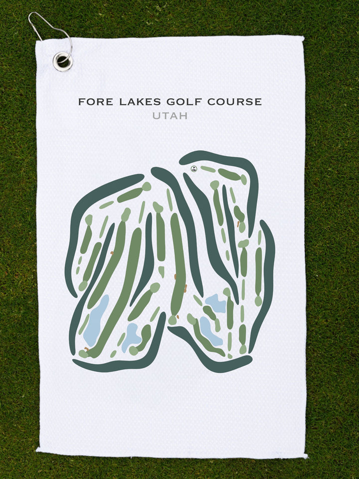 Fore Lakes Golf Course, Taylorsville Utah - Printed Golf Courses