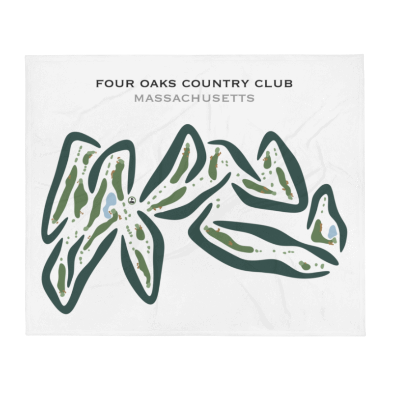 Four Oaks Country Club, Massachusetts - Printed Golf Courses