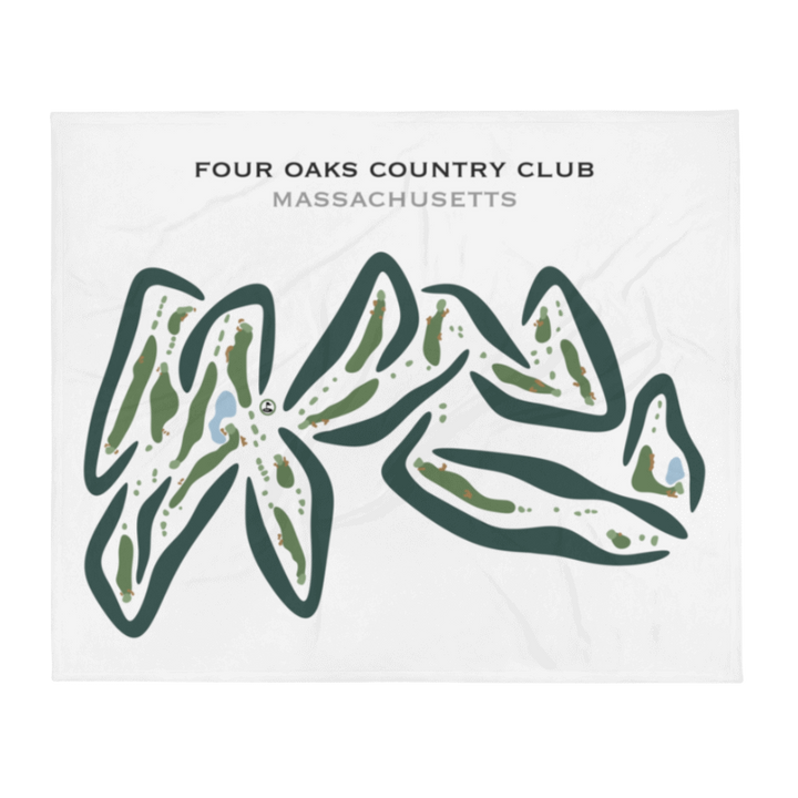 Four Oaks Country Club, Massachusetts - Printed Golf Courses