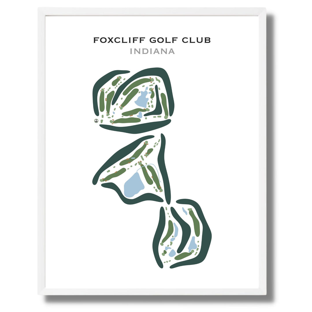 Foxcliff Golf Club, Indiana - Printed Golf Course