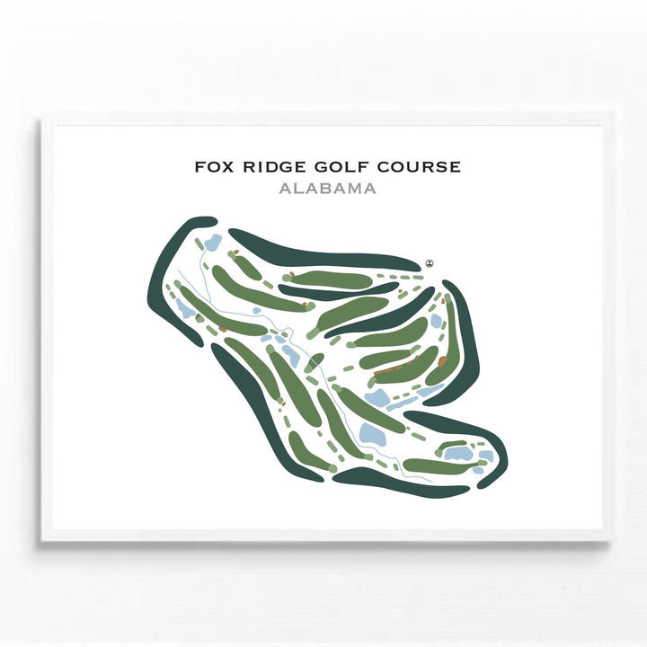 Fox Ridge Golf Course, Alabama - Printed Golf Courses