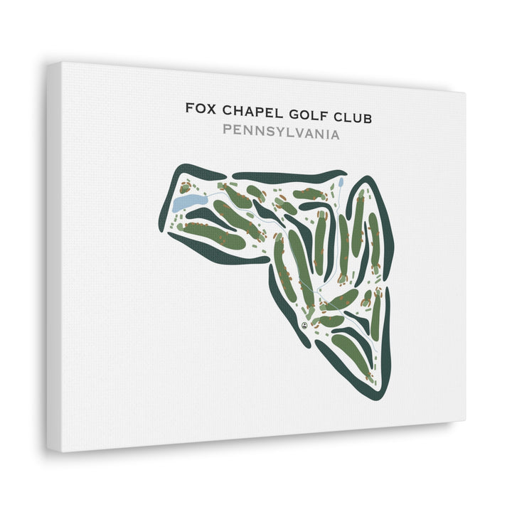 Fox Chapel Golf Club, Pennsylvania - Printed Golf Courses