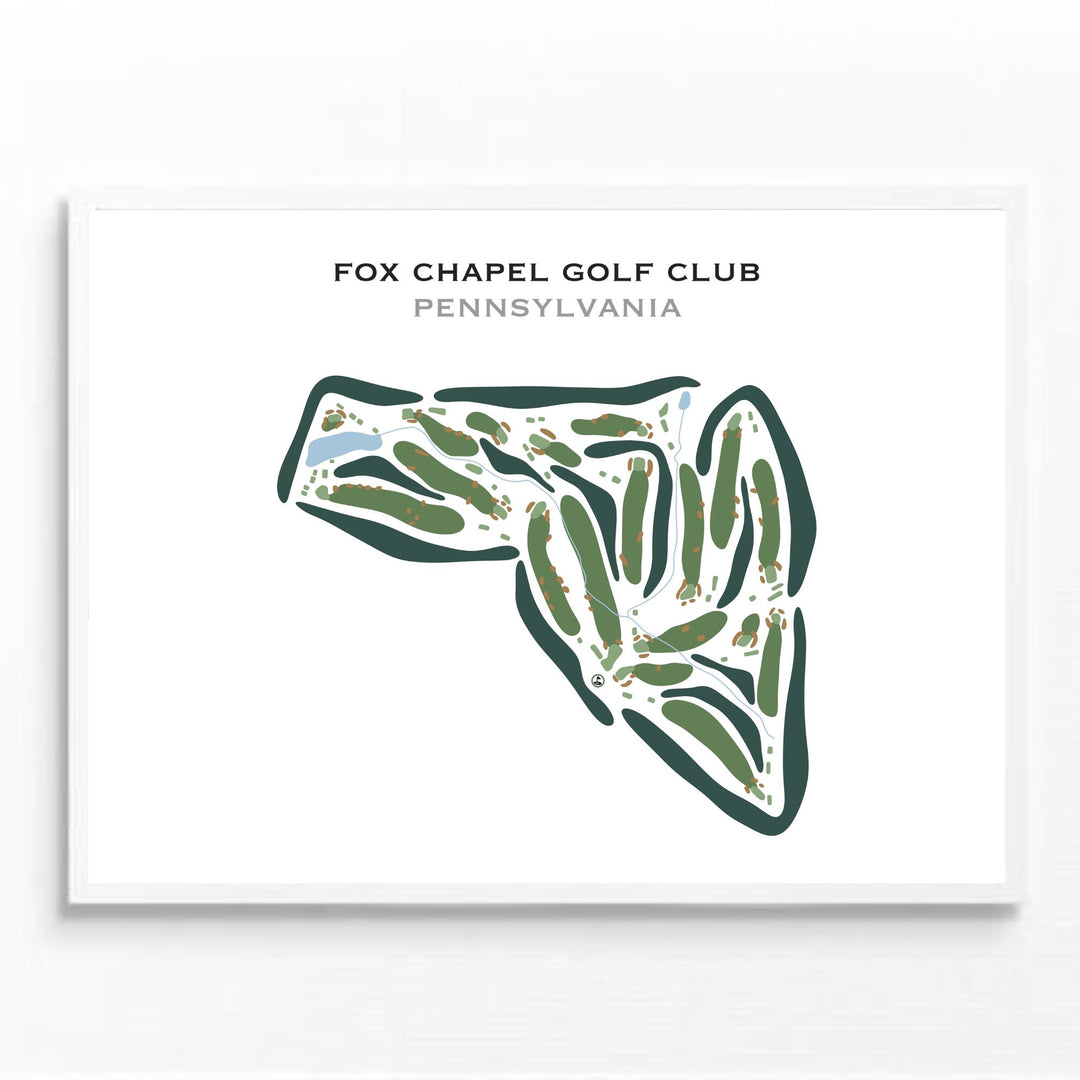 Fox Chapel Golf Club, Pennsylvania - Printed Golf Courses