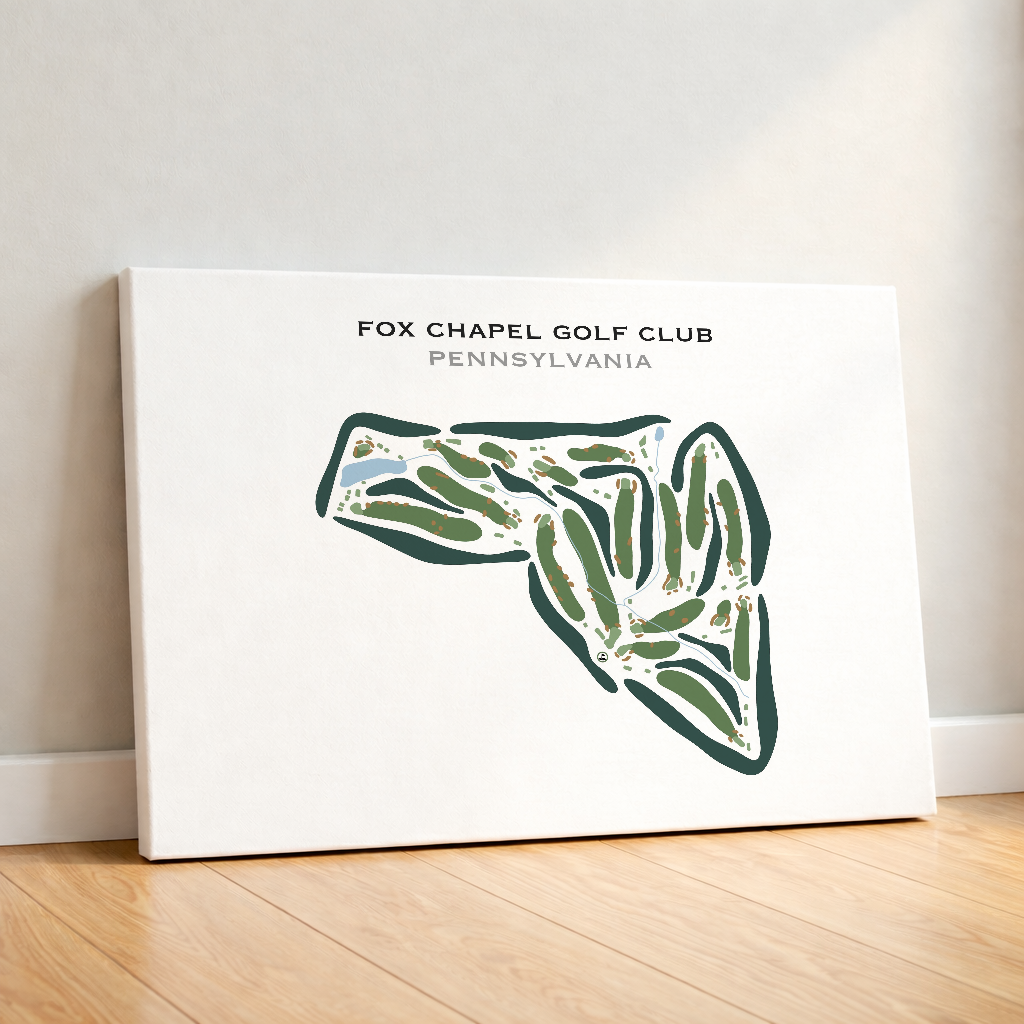 Fox Chapel Golf Club, Pennsylvania - Printed Golf Courses