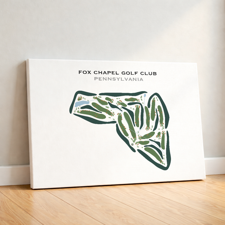 Fox Chapel Golf Club, Pennsylvania - Printed Golf Courses