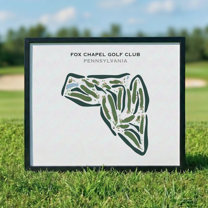 Fox Chapel Golf Club, Pennsylvania - Printed Golf Courses