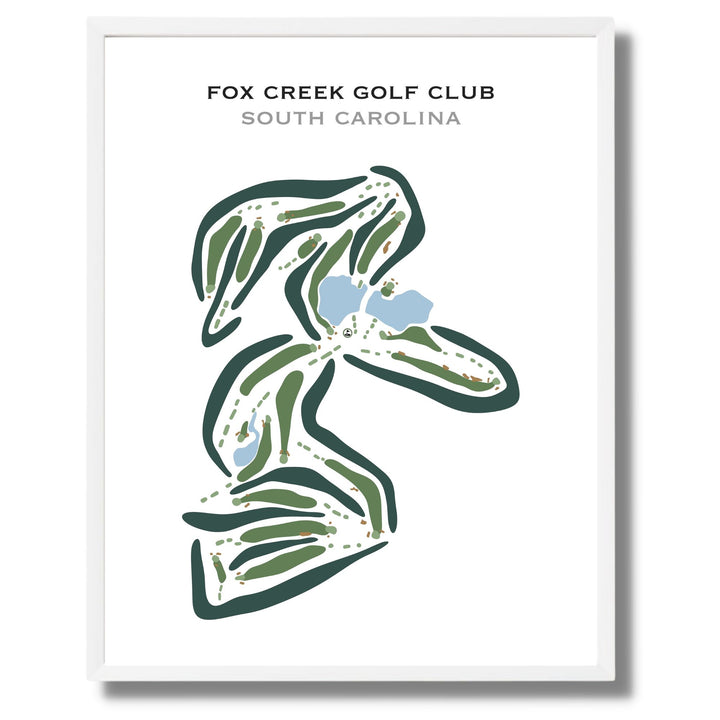 Fox Creek Golf Club, South Carolina - Printed Golf Courses