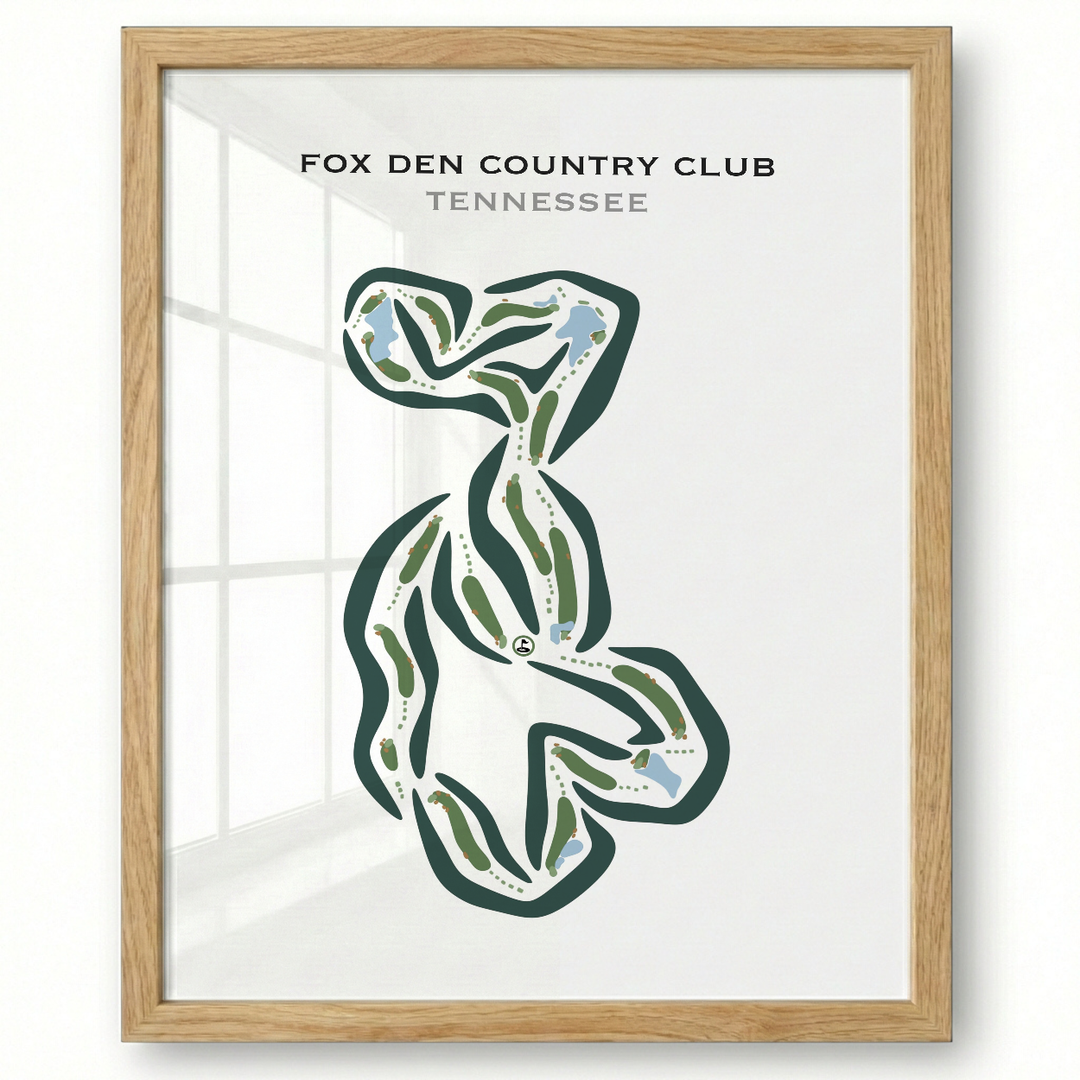 Fox Den Country Club, Tennessee - Printed Golf Courses