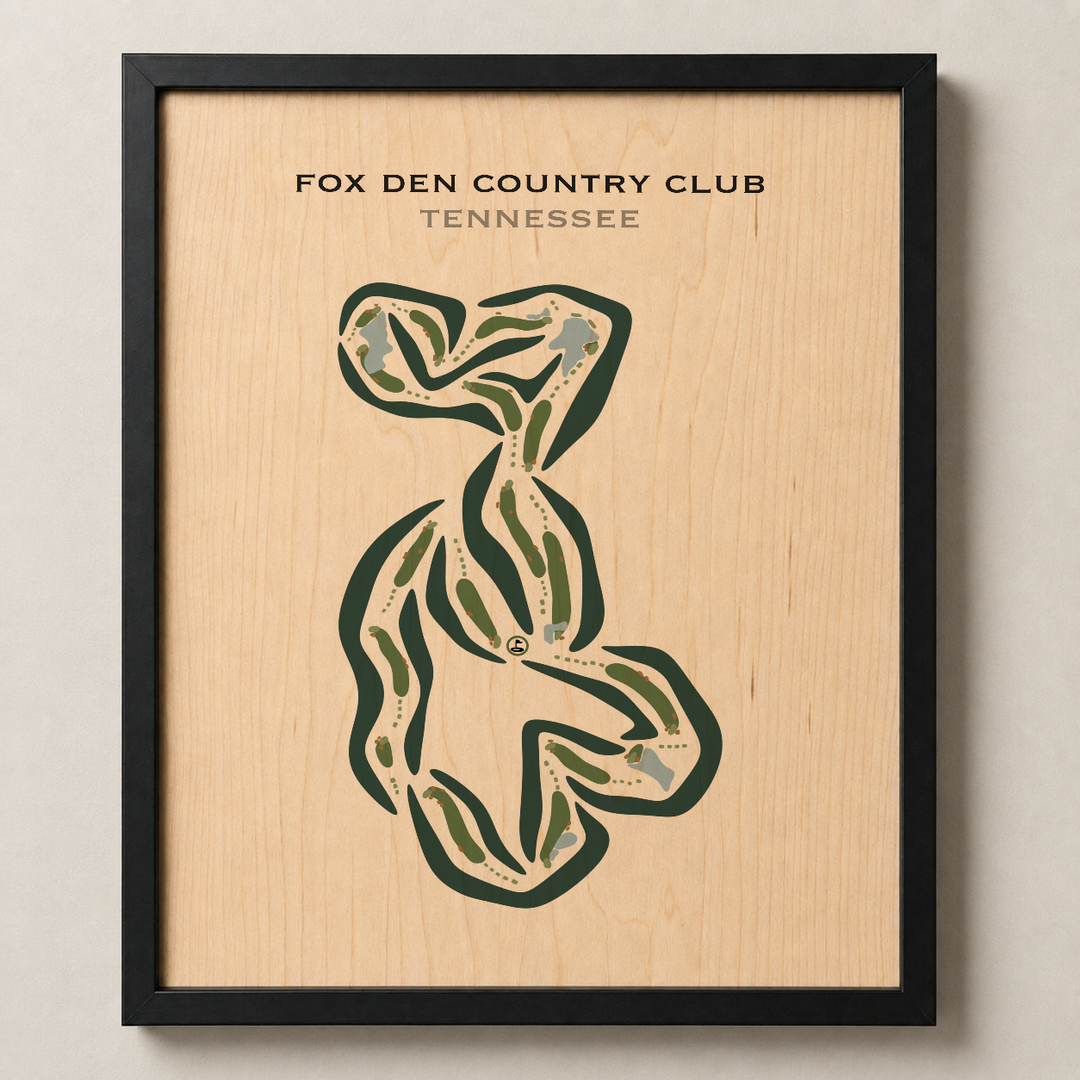Fox Den Country Club, Tennessee - Printed Golf Courses