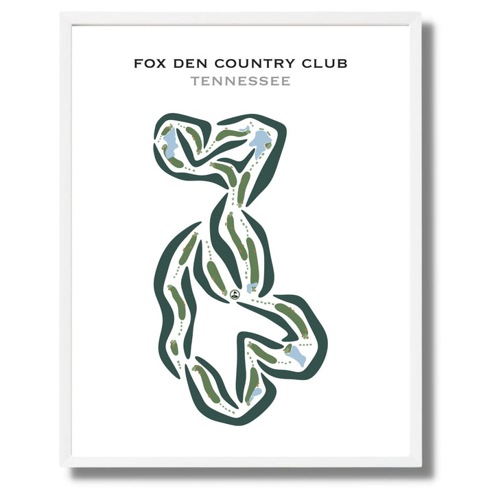 Fox Den Country Club, Tennessee - Printed Golf Courses