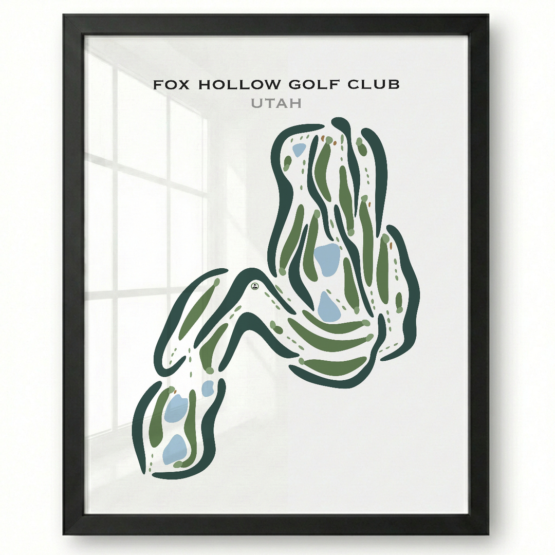 Fox Hollow Golf Course, American Fork Utah - Printed Golf Courses