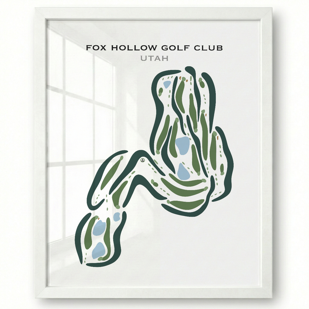 Fox Hollow Golf Course, American Fork Utah - Printed Golf Courses